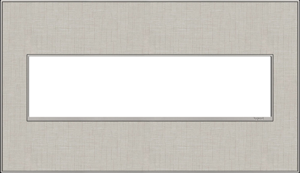 Legrand Canada - Four-Gang Screwless Wall Plate - Adorne - True Linen- Union Lighting Luminaires Decor