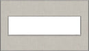 Legrand Canada - Four-Gang Screwless Wall Plate - Adorne - True Linen- Union Lighting Luminaires Decor