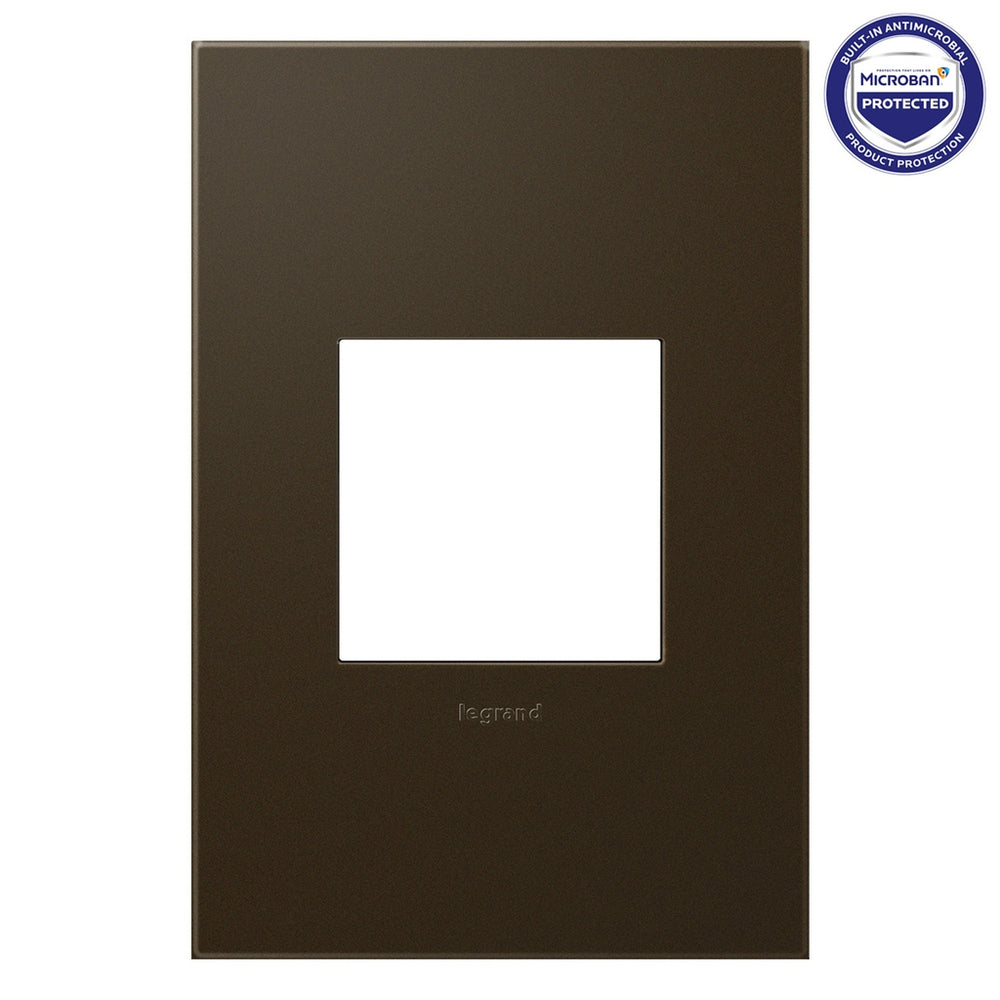 Legrand Canada - One-Gang Screwless Wall Plate with Microban - Adorne - Bronze- Union Lighting Luminaires Decor