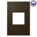 Legrand Canada - One-Gang Screwless Wall Plate with Microban - Adorne - Bronze- Union Lighting Luminaires Decor