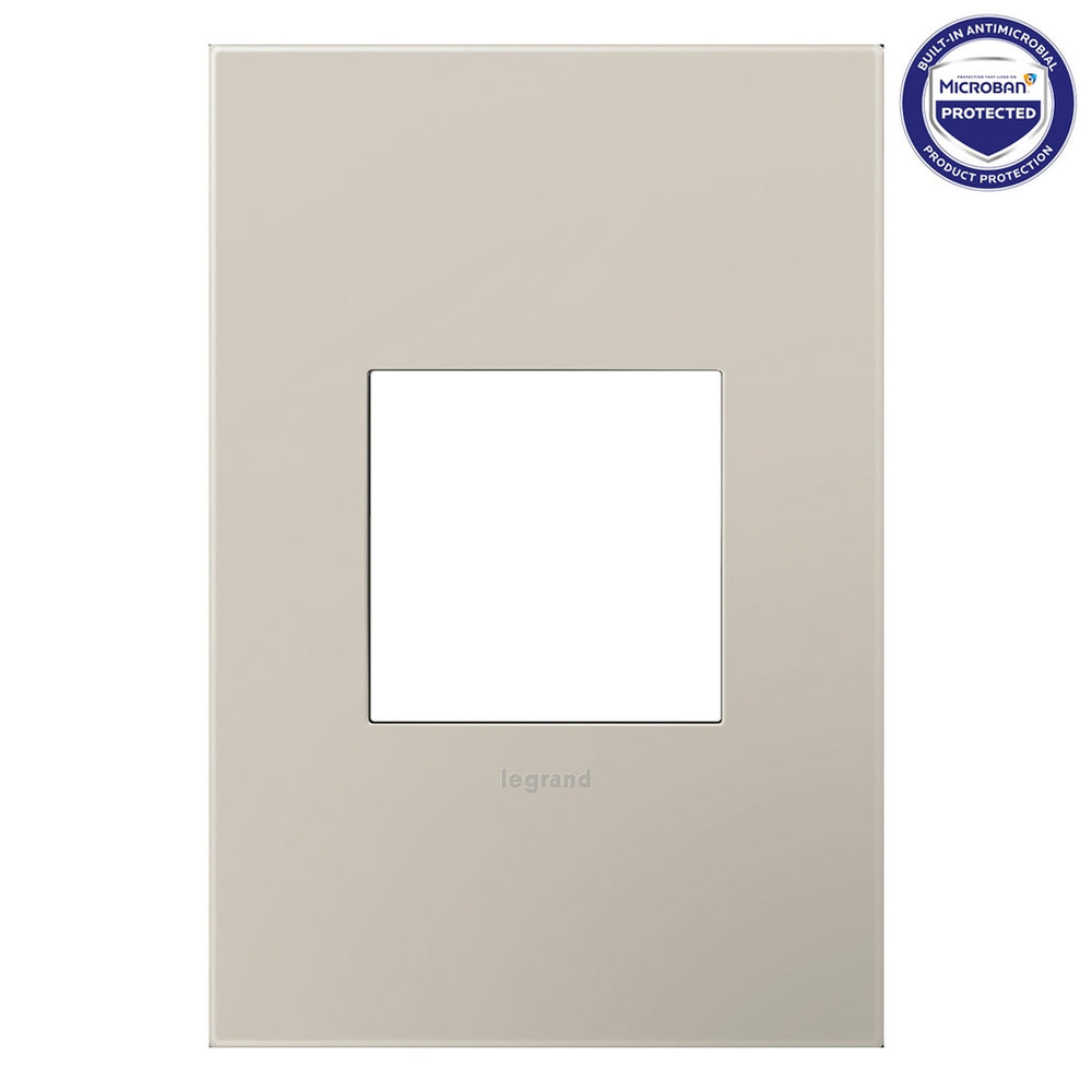 Legrand Canada - One-Gang Screwless Wall Plate with Microban - Adorne - Greige- Union Lighting Luminaires Decor