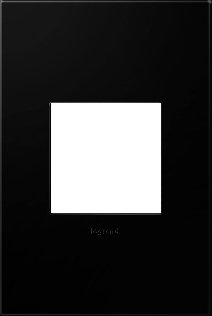 Legrand Canada - One-Gang Screwless Wall Plate - Adorne - Black Ink- Union Lighting Luminaires Decor