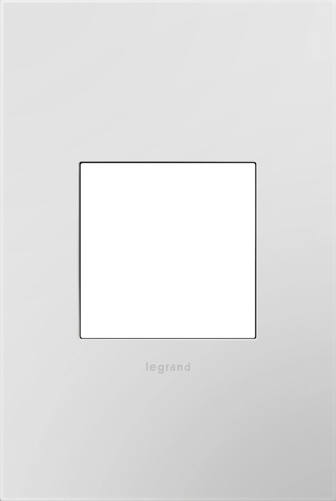 Legrand Canada - One-Gang Screwless Wall Plate with Microban - Adorne - Powder White- Union Lighting Luminaires Decor