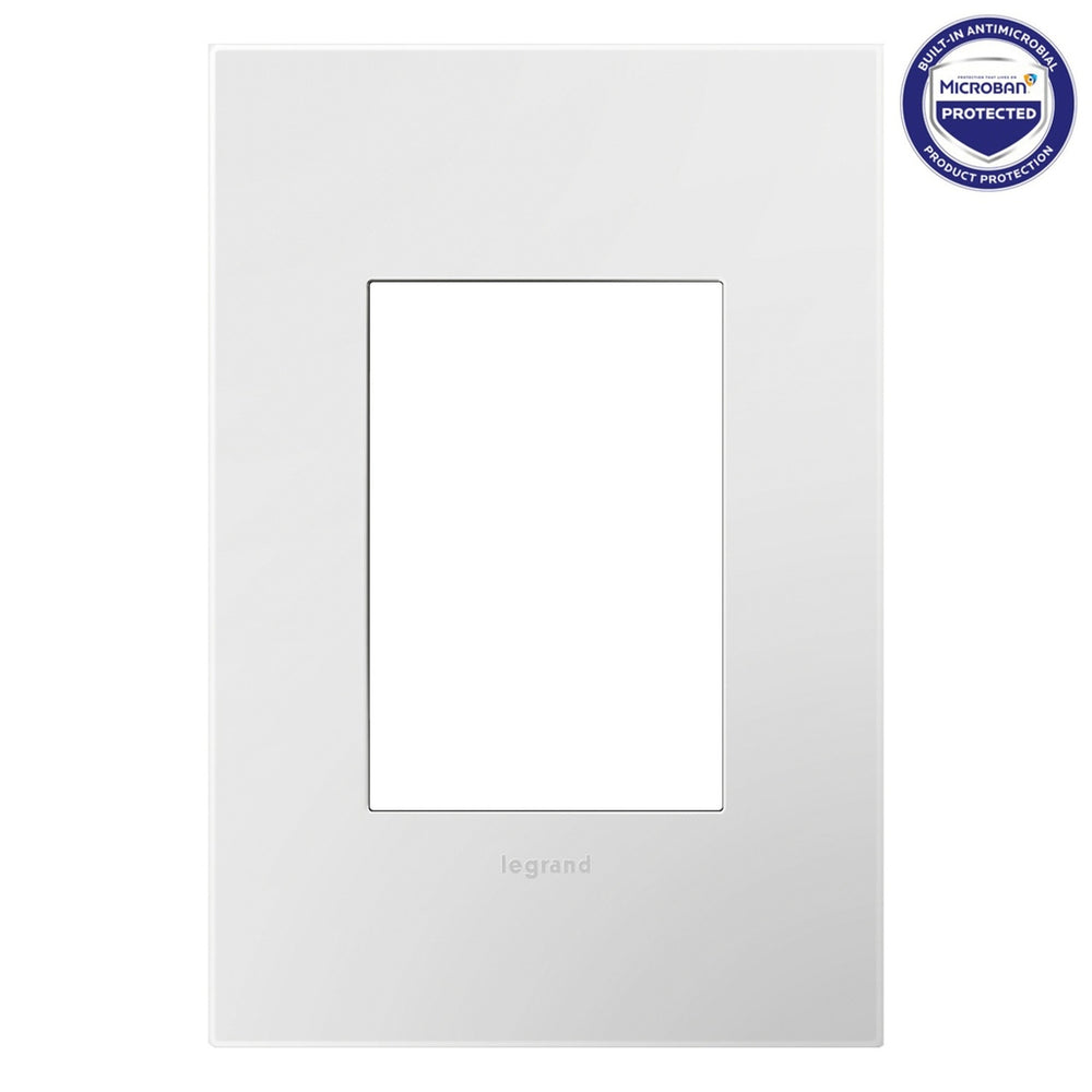 Legrand Canada - One-Gang-Plus Screwless Wall Plate with Microban - Adorne - Powder White- Union Lighting Luminaires Decor