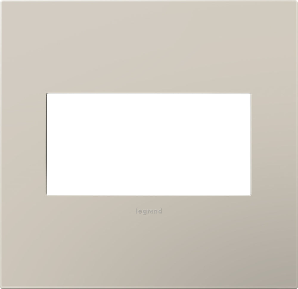Legrand Canada - Two-Gang Screwless Wall Plate - Adorne - Greige- Union Lighting Luminaires Decor