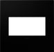 Legrand Canada - Two-Gang Screwless Wall Plate - Adorne - Black Ink- Union Lighting Luminaires Decor
