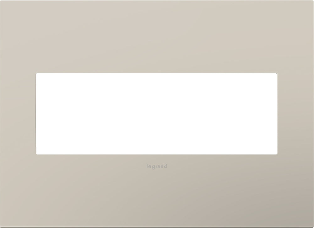 Legrand Canada - Three-Gang Screwless Wall Plate - Adorne - Greige- Union Lighting Luminaires Decor