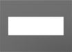 Legrand Canada - Three-Gang Screwless Wall Plate with Microban - Adorne - Magnesium- Union Lighting Luminaires Decor