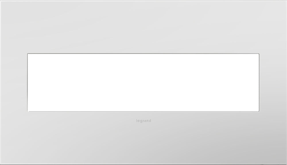 Legrand Canada - Four-Gang Screwless Wall Plate with Microban - Adorne - Powder White- Union Lighting Luminaires Decor