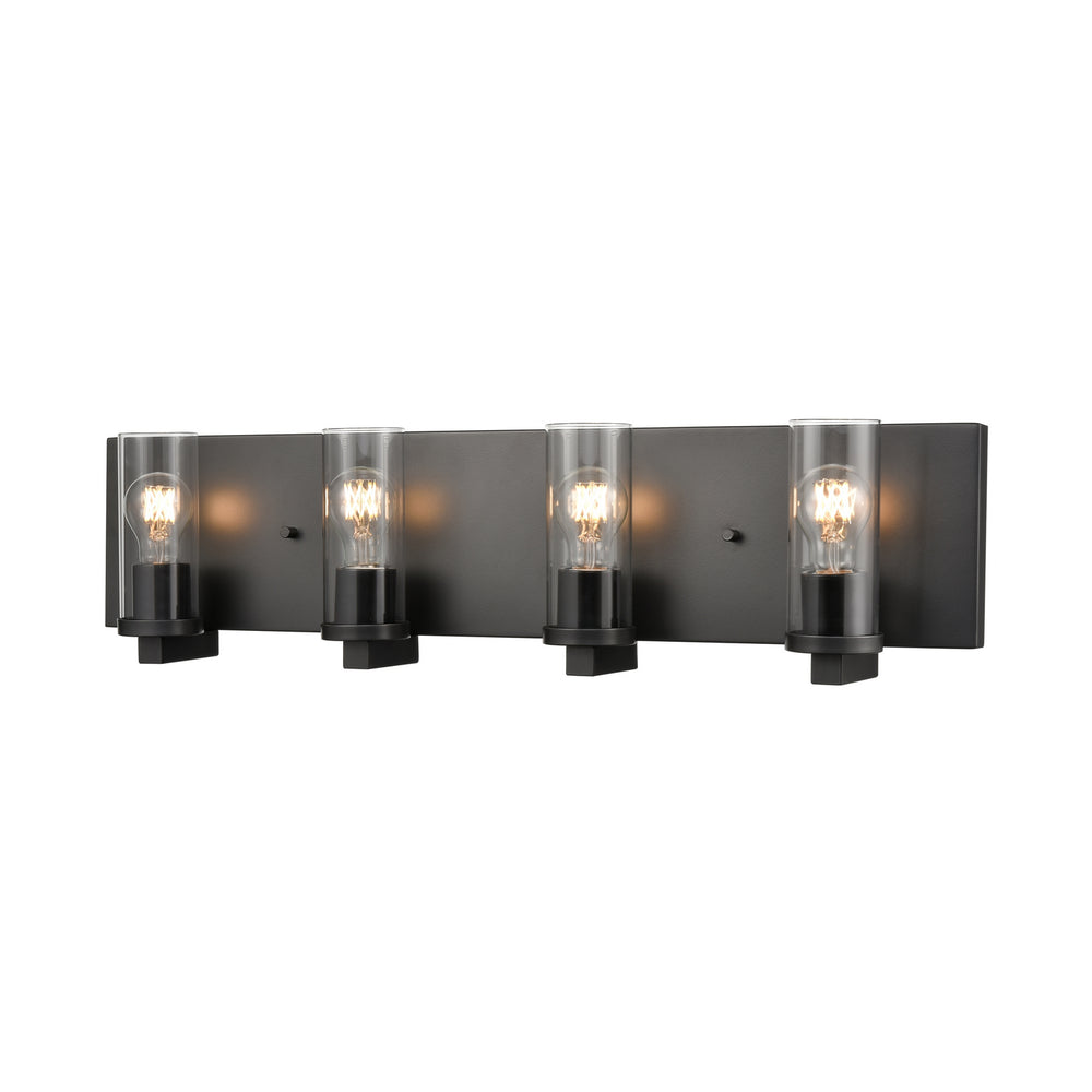 DVI Canada - Four Light Vanity - Sambre - Multiple Finishes And Graphite w/Clear Glass- Union Lighting Luminaires Decor