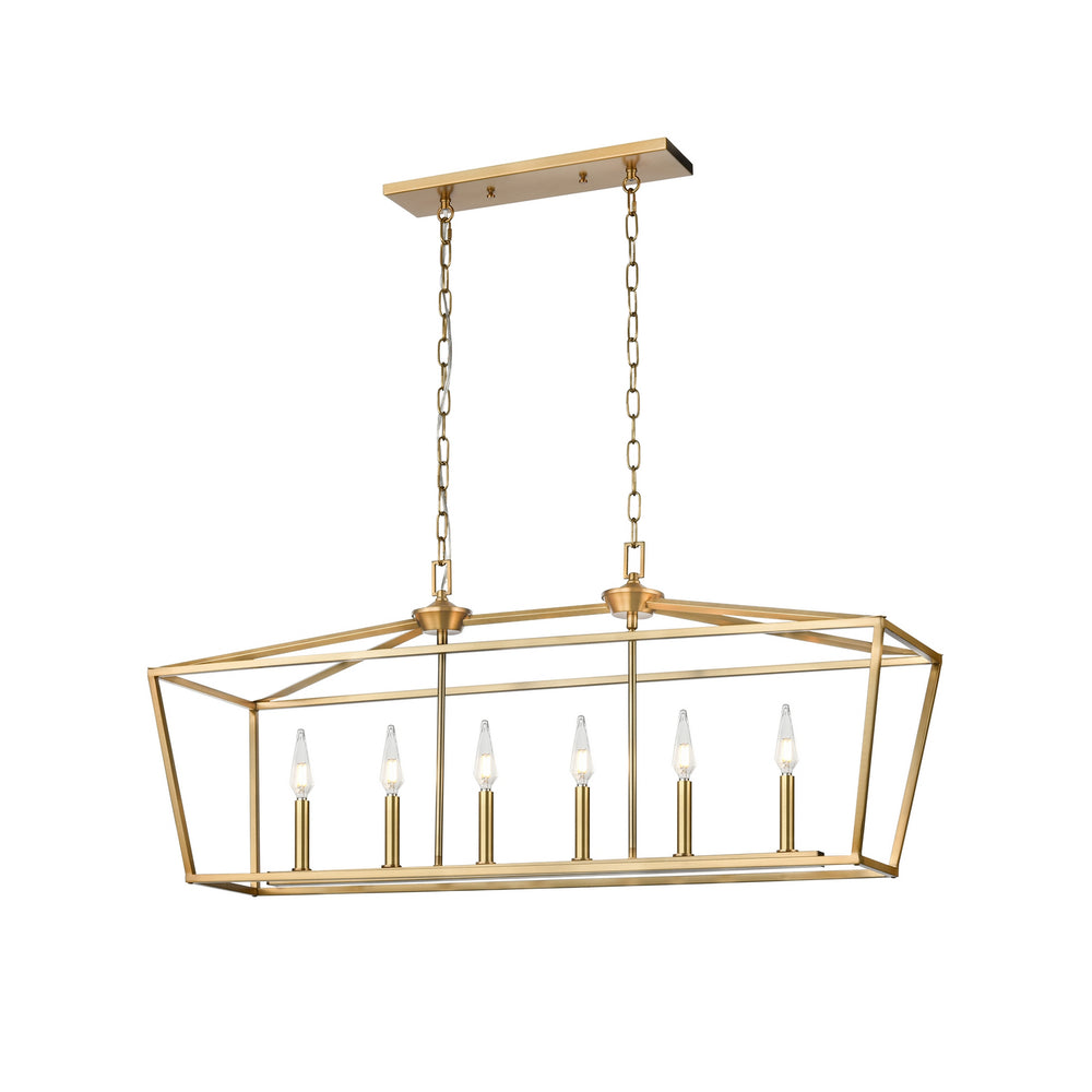 DVI Canada - Six Light Linear Pendant - Lundy'S Lane - Multiple Finishes And Brass- Union Lighting Luminaires Decor