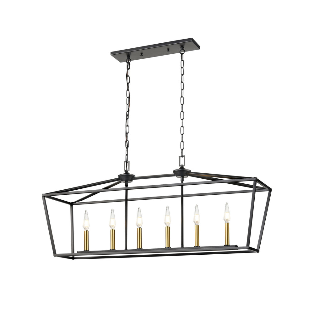 DVI Canada - Six Light Linear Pendant - Lundy'S Lane - Multiple Finishes And Graphite- Union Lighting Luminaires Decor