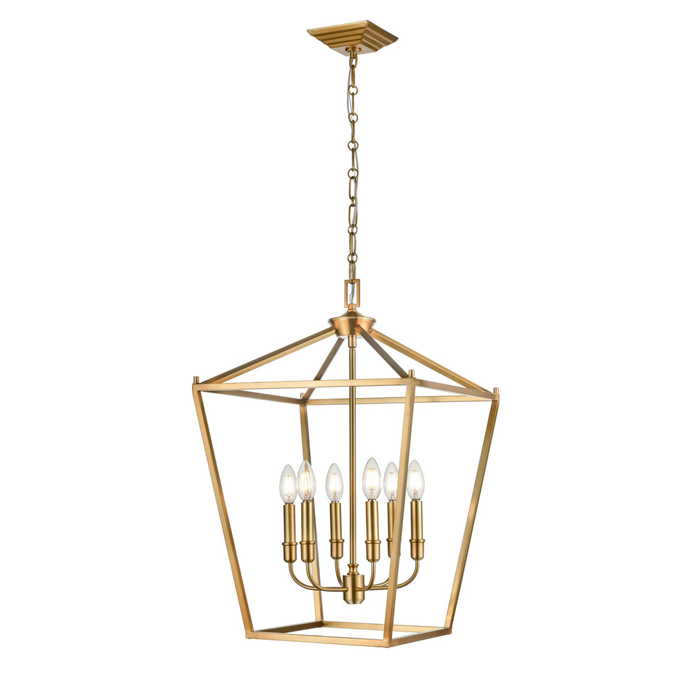 DVI Canada - Six Light Foyer Pendant - Lundy'S Lane - Multiple Finishes And Brass- Union Lighting Luminaires Decor