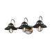 DVI Canada - Three Light Vanity - Peggy'S Cove - Graphite And Satin Nickel- Union Lighting Luminaires Decor
