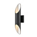 DVI Canada - Two Light Outdoor Wall Sconce - Brecon Outdoor - Stainless Steel/Black- Union Lighting Luminaires Decor