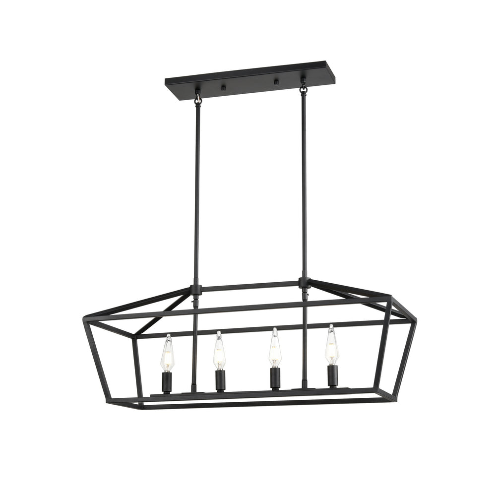 DVI Canada - Four Light Linear Pendant - Cabot Trail - Graphite- Union Lighting Luminaires Decor