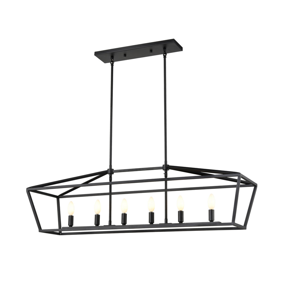 DVI Canada - Six Light Linear Pendant - Cabot Trail - Graphite- Union Lighting Luminaires Decor