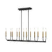 DVI Canada - 12 Light Linear Pendant - Olivia - Multiple Finishes And Graphite- Union Lighting Luminaires Decor