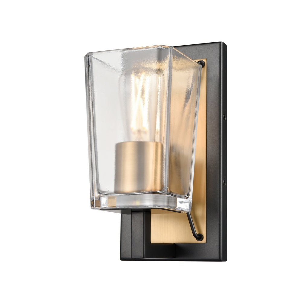 DVI Canada - One Light Wall Sconce - Riverdale - Brass And Graphite w/Clear Glass- Union Lighting Luminaires Decor