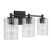 Capital Lighting - Three Light Vanity - Emerson - Matte Black- Union Lighting Luminaires Decor