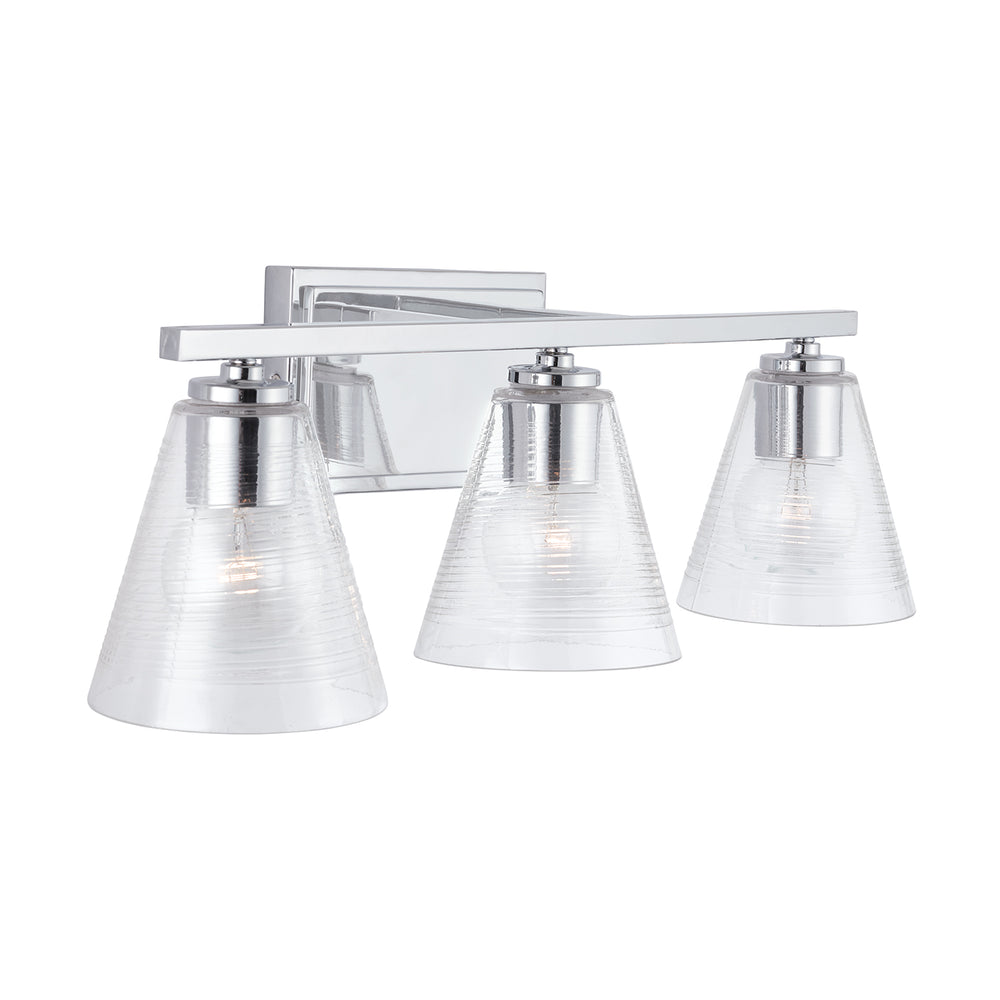 Capital Lighting - Three Light Vanity - Layla - Chrome- Union Lighting Luminaires Decor