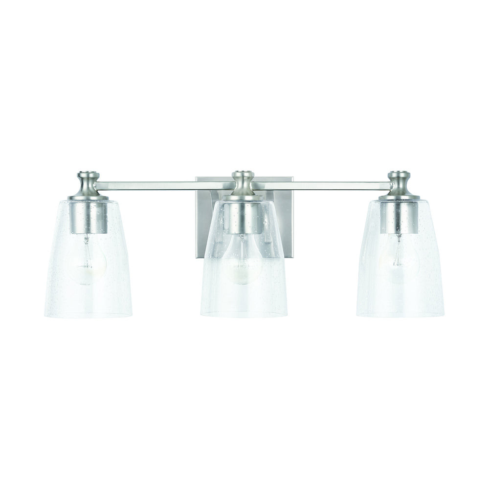 Capital Lighting - Three Light Vanity - Myles - Brushed Nickel- Union Lighting Luminaires Decor