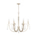 Capital Lighting - Six Light Chandelier - Gwyneth - Winter Gold- Union Lighting Luminaires Decor