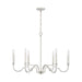 Capital Lighting - Six Light Chandelier - Demi - Winter White- Union Lighting Luminaires Decor