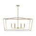 Capital Lighting - Six Light Island Pendant - Thea - Aged Brass- Union Lighting Luminaires Decor