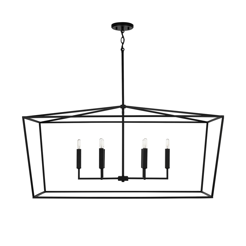 Capital Lighting - Six Light Island Pendant - Thea - Matte Black- Union Lighting Luminaires Decor