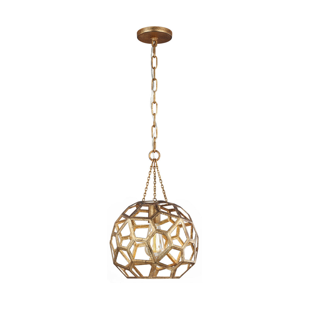 Visual Comfort Studio Canada - One Light Pendant - Feccetta - Antique Gild- Union Lighting Luminaires Decor