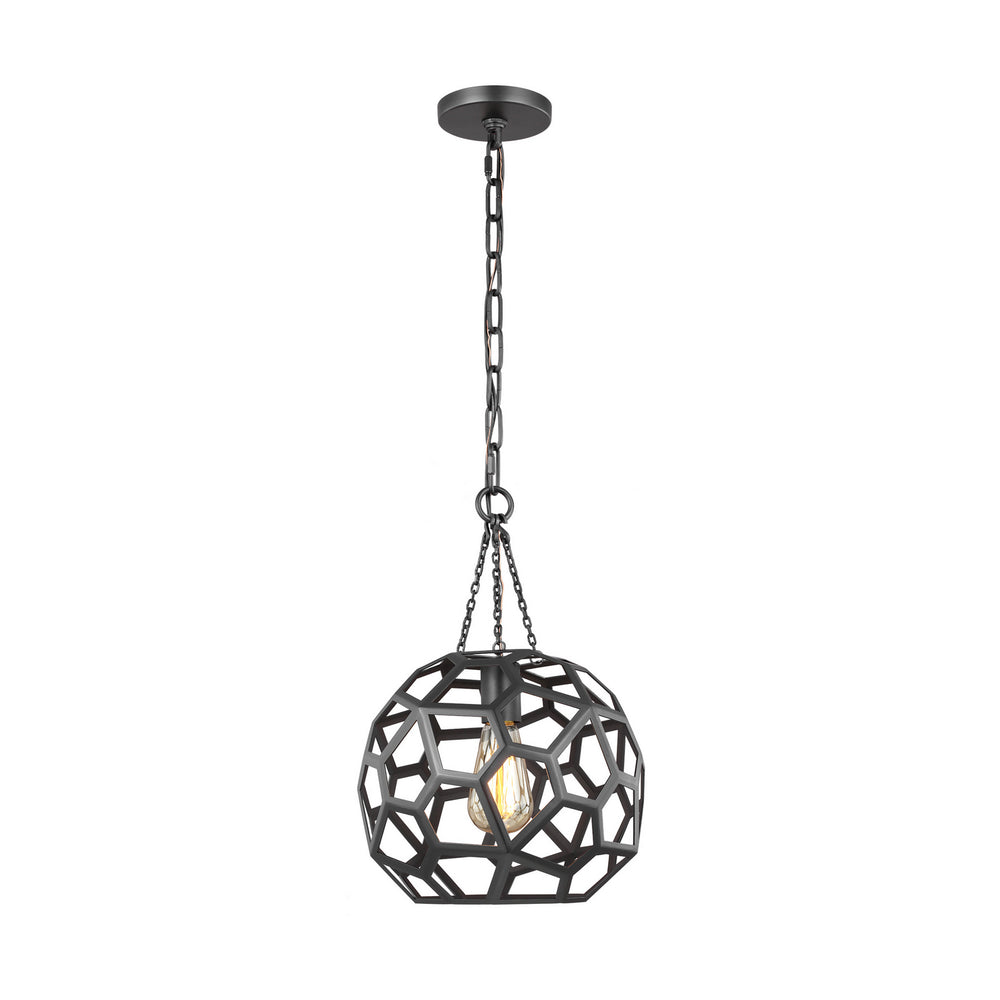 Visual Comfort Studio Canada - One Light Pendant - Feccetta - Midnight Black- Union Lighting Luminaires Decor