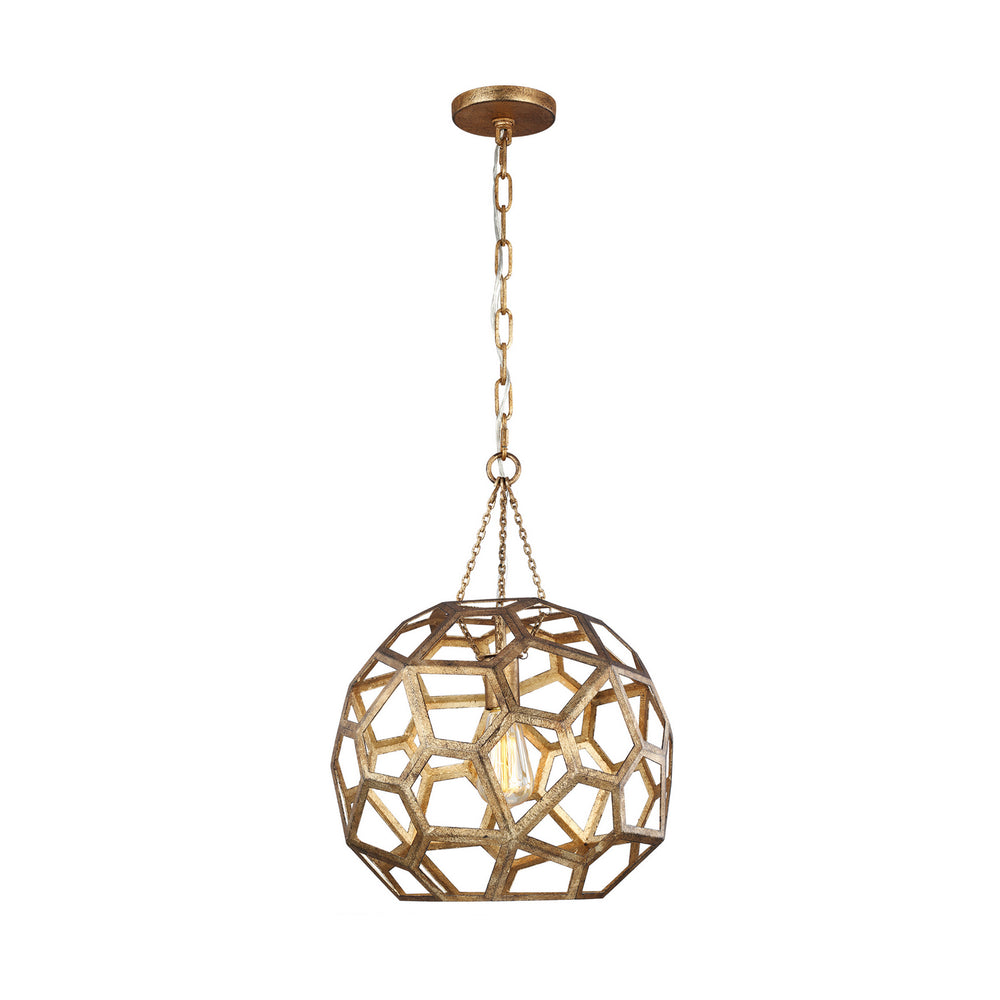 Visual Comfort Studio Canada - One Light Pendant - Feccetta - Antique Gild- Union Lighting Luminaires Decor