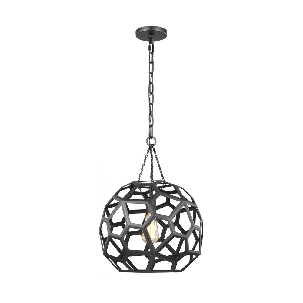 Visual Comfort Studio Canada - One Light Pendant - Feccetta - Midnight Black- Union Lighting Luminaires Decor