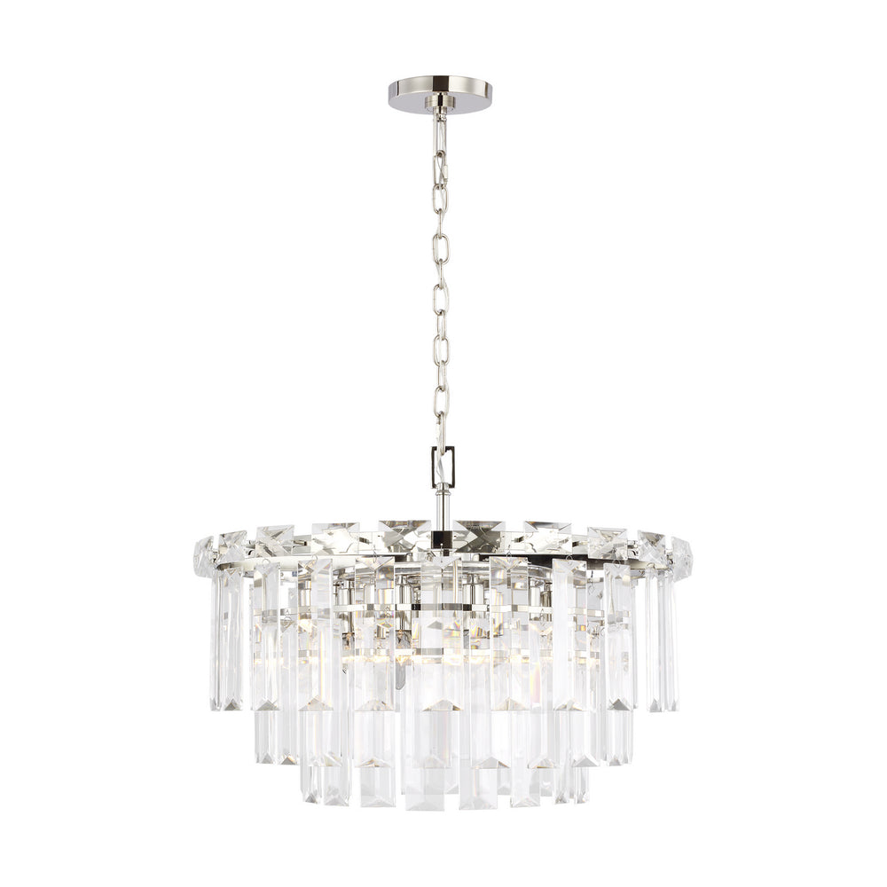 Visual Comfort Studio Canada - Ten Light Chandelier - Arden - Polished Nickel- Union Lighting Luminaires Decor