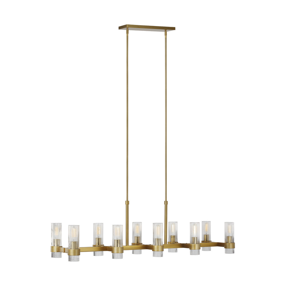 Visual Comfort Studio Canada - Ten Light Chandelier - Geneva - Burnished Brass- Union Lighting Luminaires Decor