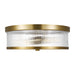 Visual Comfort Studio Canada - Two Light Flush Mount - Geneva - Burnished Brass- Union Lighting Luminaires Decor