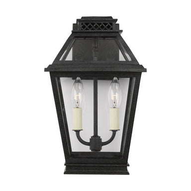 Visual Comfort Studio Canada - Two Light Outdoor Wall Lantern - Falmouth - Dark Weathered Zinc- Union Lighting Luminaires Decor