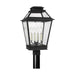 Visual Comfort Studio Canada - Four Light Post Lantern - Falmouth - Dark Weathered Zinc- Union Lighting Luminaires Decor