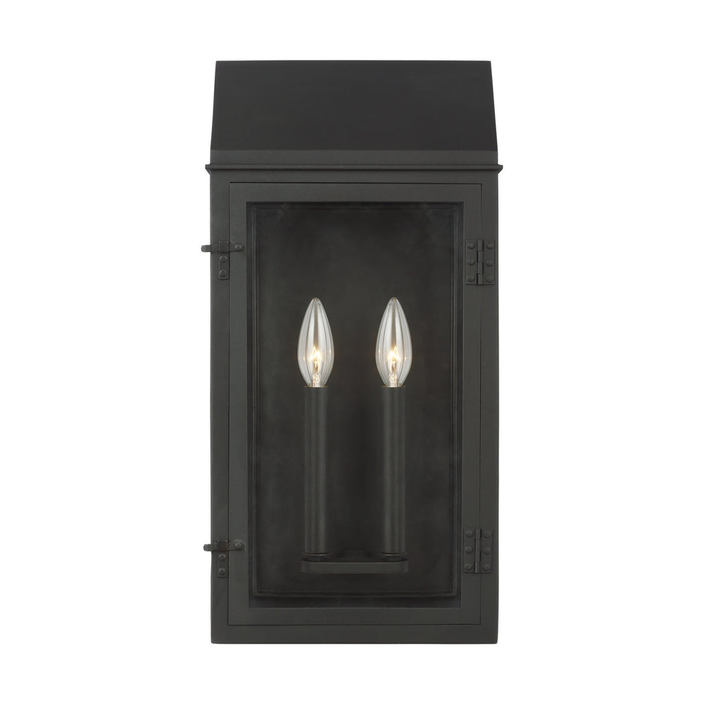 Visual Comfort Studio Canada - Two Light Outdoor Wall Lantern - Hingham - Textured Black- Union Lighting Luminaires Decor