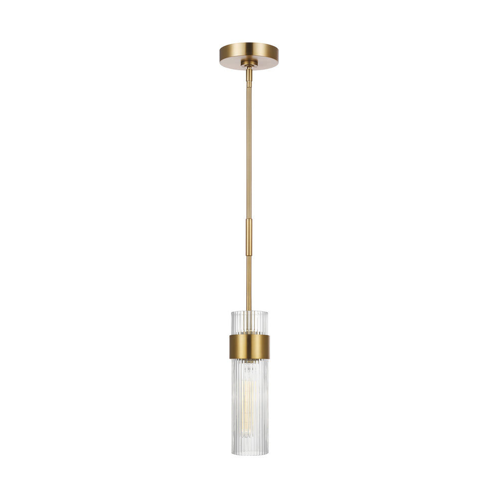 Visual Comfort Studio Canada - One Light Pendant - Geneva - Burnished Brass- Union Lighting Luminaires Decor
