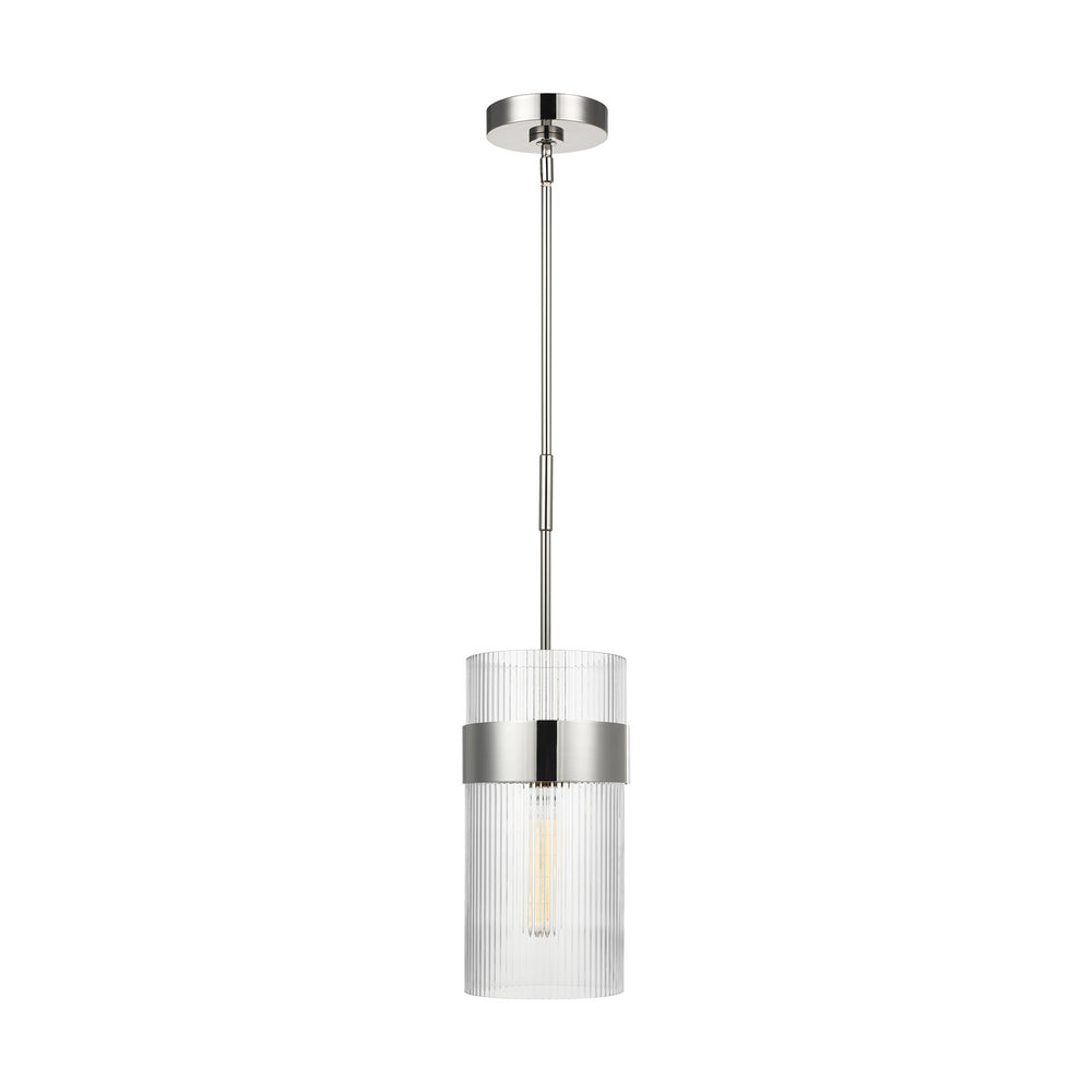 Visual Comfort Studio Canada - One Light Pendant - Geneva - Polished Nickel- Union Lighting Luminaires Decor