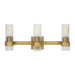 Visual Comfort Studio Canada - Three Light Vanity - Geneva - Burnished Brass- Union Lighting Luminaires Decor