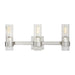Visual Comfort Studio Canada - Three Light Vanity - Geneva - Polished Nickel- Union Lighting Luminaires Decor
