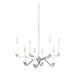 Visual Comfort Studio Canada - Eight Light Chandelier - Hopton - Polished Nickel- Union Lighting Luminaires Decor