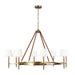 Visual Comfort Studio Canada - Eight Light Chandelier - Katie - Time Worn Brass- Union Lighting Luminaires Decor
