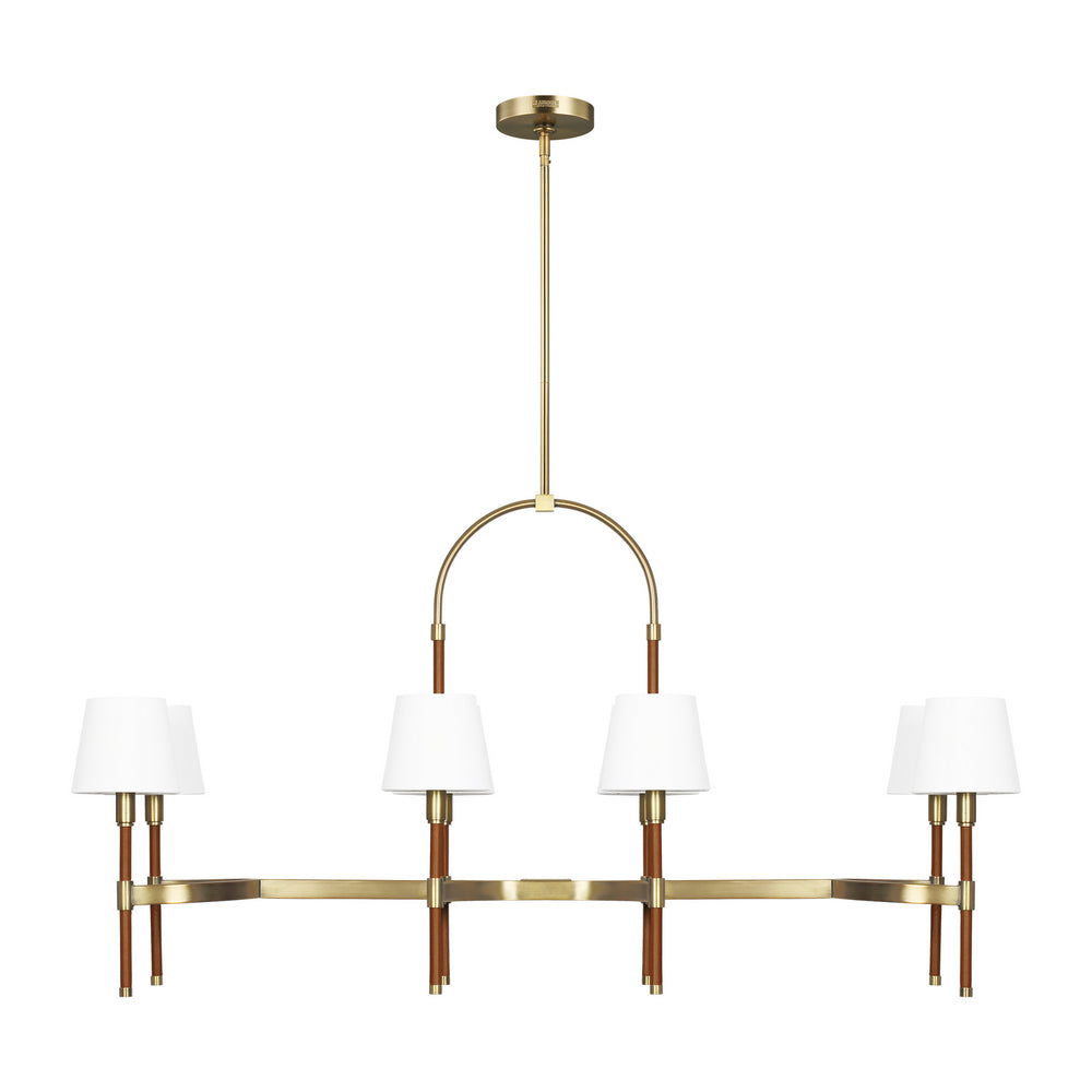 Visual Comfort Studio Canada - Eight Light Chandelier - Katie - Time Worn Brass- Union Lighting Luminaires Decor