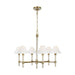 Visual Comfort Studio Canada - Six Light Chandelier - Robert - Time Worn Brass- Union Lighting Luminaires Decor