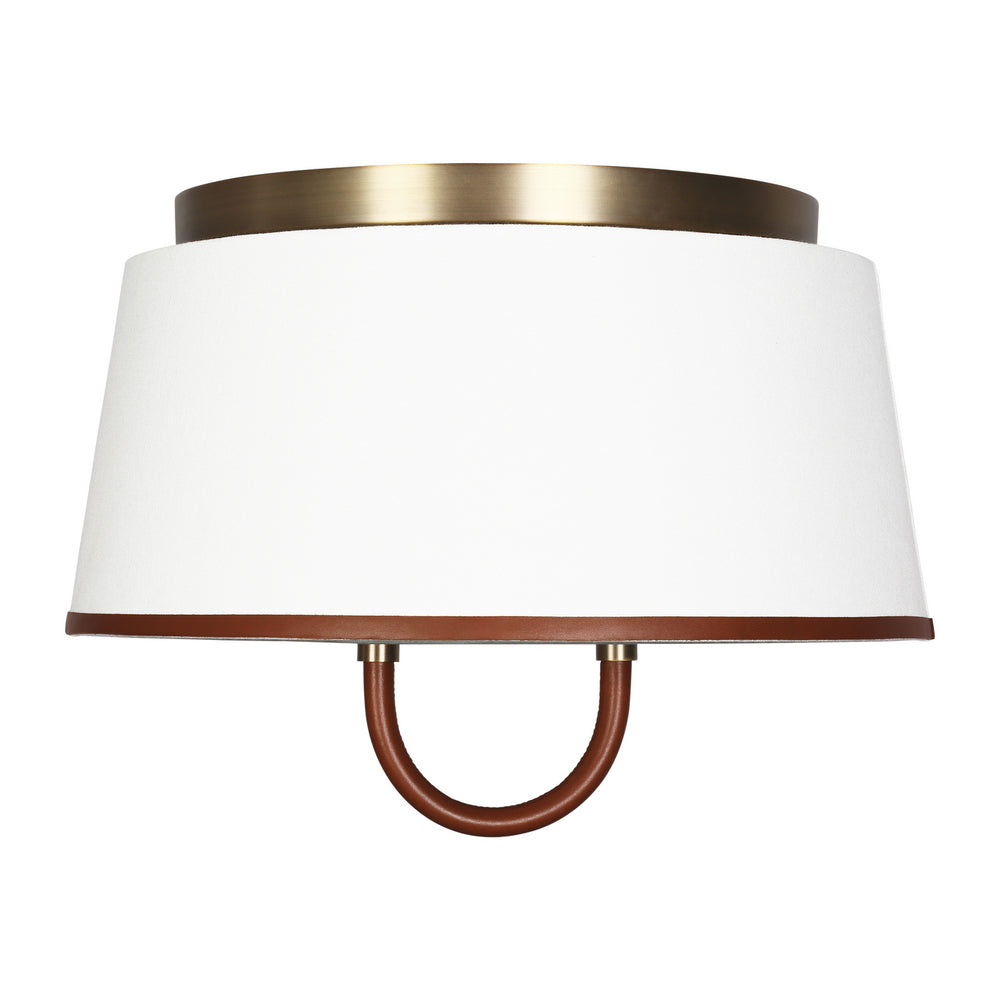 Visual Comfort Studio Canada - Two Light Flush Mount - Katie - Time Worn Brass- Union Lighting Luminaires Decor