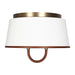 Visual Comfort Studio Canada - Two Light Flush Mount - Katie - Time Worn Brass- Union Lighting Luminaires Decor